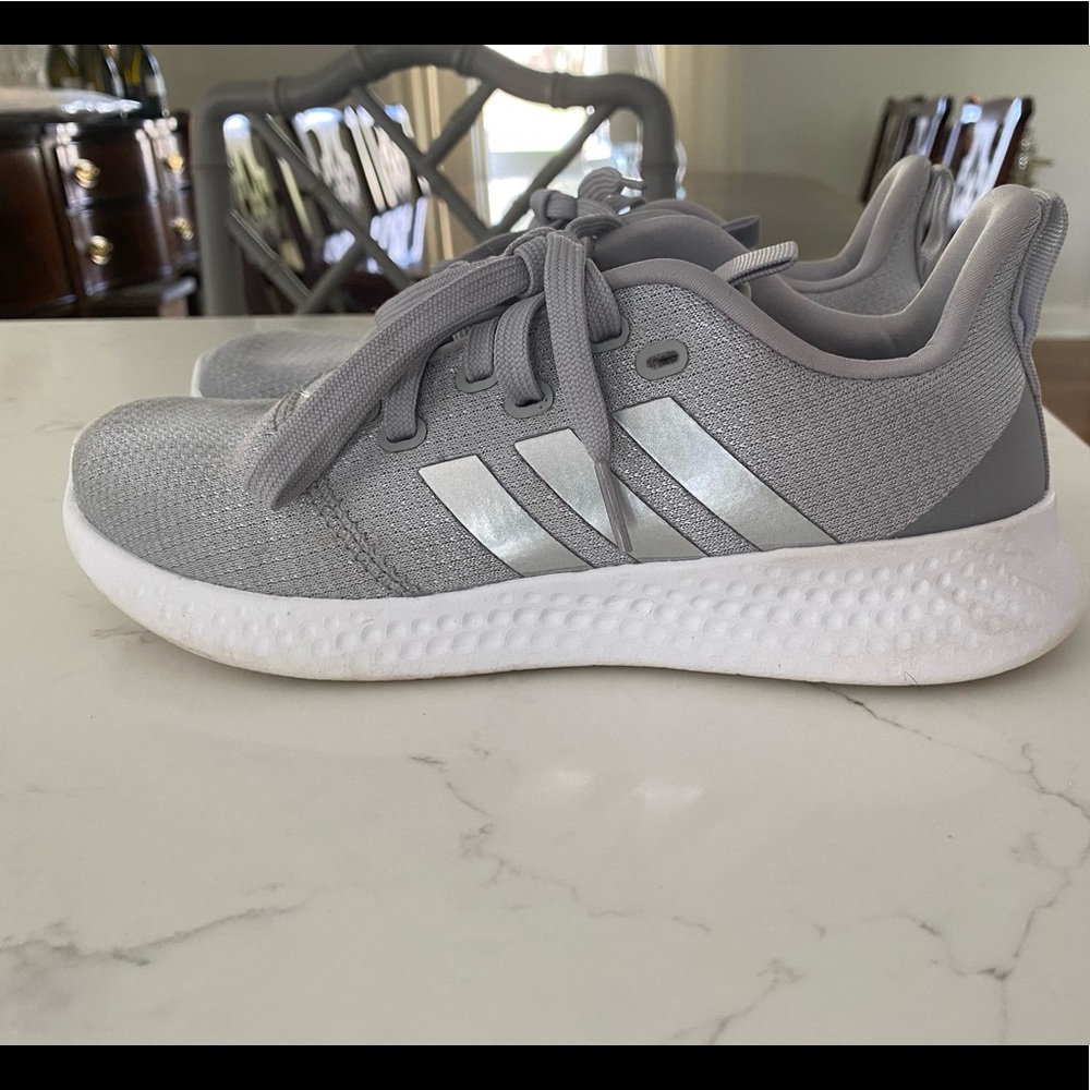 Adidas gray/silver Women's PureMotion Sneaker